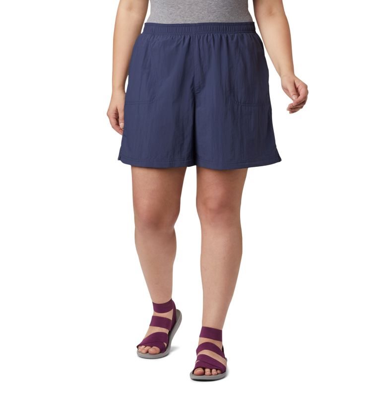 Women\'s Columbia Sandy River Shorts Navy | Plus Size CA-CC06L